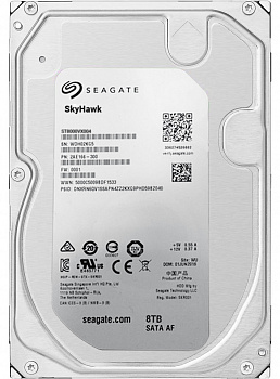 Купить Seagate Skyhawk ST8000VX004, 8ТБ, HDD, SATA III, 3.5"