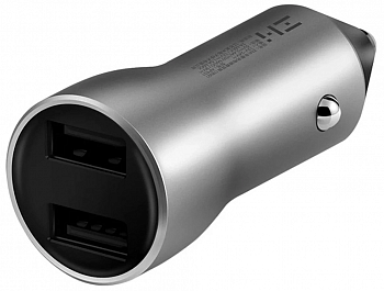 Xiaomi ZMI Digital Display Car Charger 2USB 3A Silver