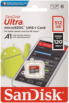 Купить SanDisk Ultra 512GB microSDXC Class 10 (SDSQUA4-512G-GN6MN)