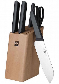Xiaomi Huo Hou Fire Kitchen Steel Knife Set youth ver. (6 предметов с подставкой)