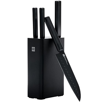 nabor-kuhonnyh-nozhej-xiaomi-huo-hou-fire-heat-cool-black-non-stick-knife-set-5-predmetov-1