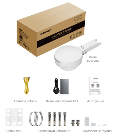 Купить COMFAST WiFi6 3000Mbps Outdoor High-power Wireless AP (CF-WA933)
