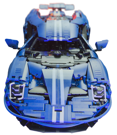 TaiGaoLe 1:8 Ford GT Technology Super Power (T5042B) Blue