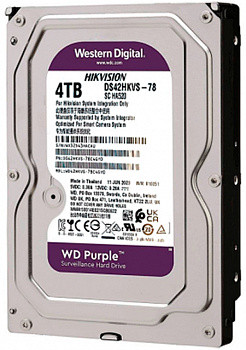 Купить WD HDD 4TB, SATA III, 3.5" For Hikvision (WD42HKVS)