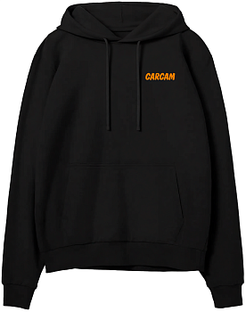 Купить Carcam Худи c капюшоном чёрное S