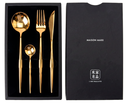 Купить Xiaomi Maison Maxx Modern Flatware Set Gold