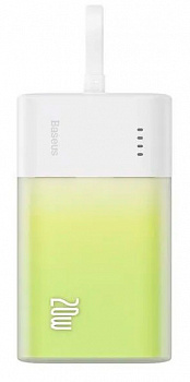 Купить Xiaomi Baseus Pocket Fast Charging Power Bank Lighting 5200 mAh (PPKDC05L) Green
