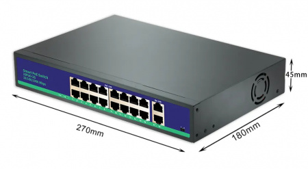Купить CARCAM Standard 16+2 Full Gigabit PoE Switch (ССG1620GB)