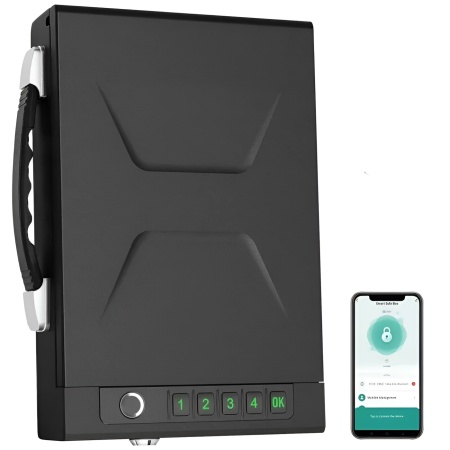 Купить CARCAM Tuya Smart WIFI Fingerprint Safe Box (CCH16), black