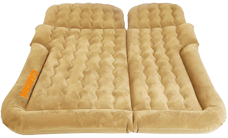 Купить CARCAM Inflatable Auto Airbed, Two Pillows, Auto Air Pump, Repair Kit, 175x155 cm. (CCMTE134) Brown