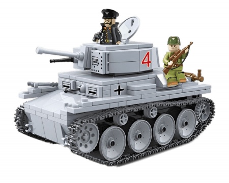 Конструктор Танк Quan Guan LT vz.38 PZKPFW 38 (T) (535 детали)