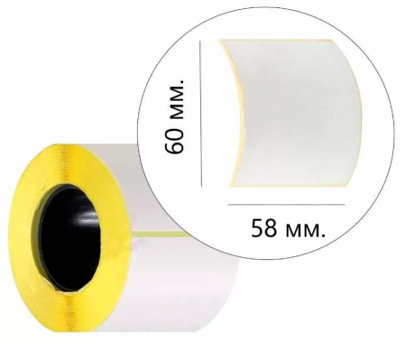 Купить Xprinter Thermal Label Sticker Roll Eco, 58*60мм, втулка 40мм, 500шт