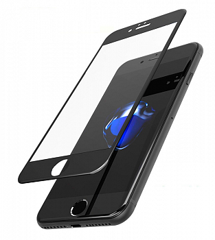 Купить Защитное стекло для iPhone 7 Plus / 8 Plus 5D 0.3mm без упаковки чёрный