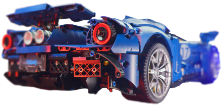 TaiGaoLe 1:8 Ford GT Technology Super Power (T5042B) Blue
