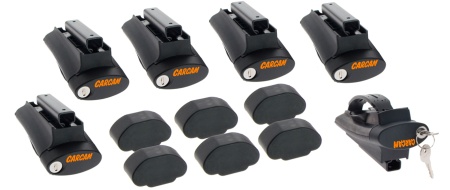 Купить Багажник на рейлинги CARCAM RAIL 8102C+B1 1200 мм 3 поперечины