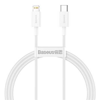 Купить Baseus Superior Series Fast Charging, Type-C - Lightning, 20W, 1 м, White (CATLYS-A02)