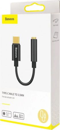 Купить Baseus Type-C Male to 3.5mm Female Adapter L54 Black (CATL54-0G)