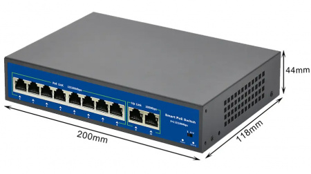 Купить CARCAM 8+2 Uplink Gigabit PoE Switch (ССF0820GBLA)