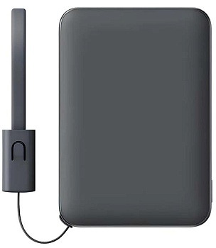 Купить Xiaomi Ultra-thin Power Bank with Built-in Cable 5000W 22.5W (PB0522S) Night Shadow Gray
