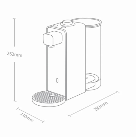Купить Xiaomi Scishare Antibacterial Instant Hot Water Dispenser Mini Sea Salt (S2306) Orange