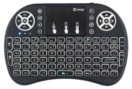 Купить Vontar I8+ Wireless Keyboard 2.4GHz Air Mouse Touchpad Handheld for Android TV BOX Mini PC AAA ver.