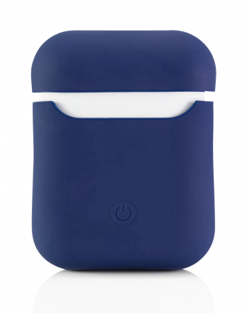 Купить Чехол AirPods Silicon Case - темно-синий