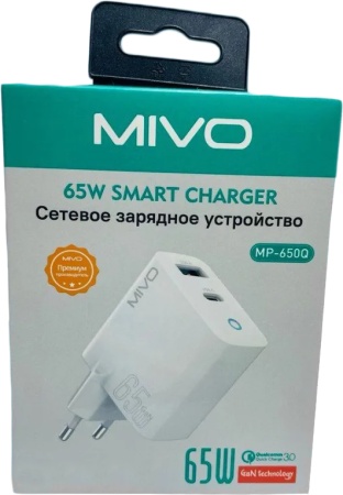 Купить Mivo MP-650Q Quick Charger 65W GaN