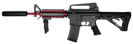 TIAN GONG M4A1 Electric Adjustable Gel Bullet Gun (XS-1801) Black/Red