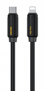 Купить Wekome Fast Data Cable Type-C to Lighting 30W (WDC-29) Black