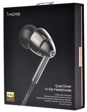 Купить Xiaomi 1More Quad Driver In-Ear Headphones (1MEJE0032) Grey